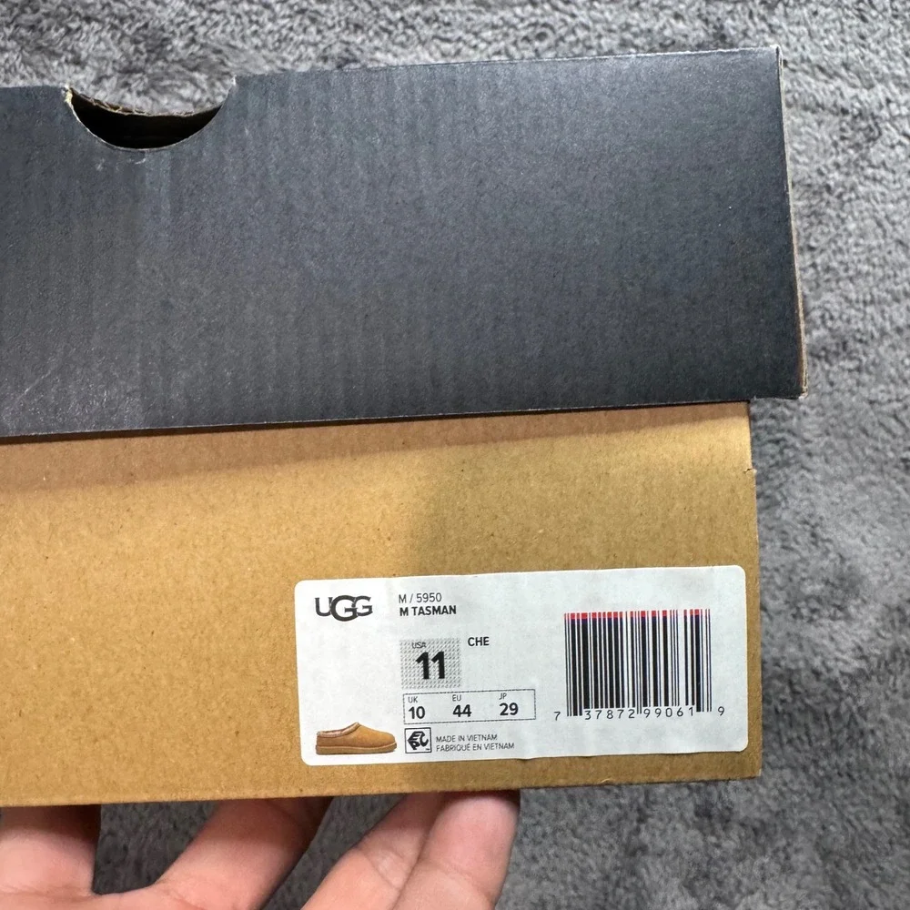UGG Tasman Chestnut Suede Men Slippers 5950 Size 11 New in Box